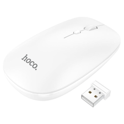 Bluetooth + 2.4Ghz беспроводная мышка Hoco GM15 - Белый