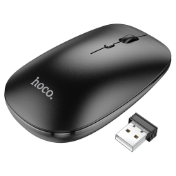 Bluetooth + 2.4Ghz беспроводная мышка Hoco GM15 - Чёрный