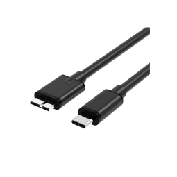 Juhe, kaabel: 0.5m, Micro USB 3.0 - USB-C