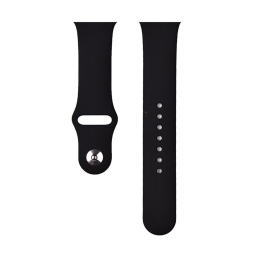 Ремешок для часов Apple Watch 38-41mm - Силикон: Deчерез Deluxe Sport - Чёрный