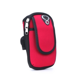Wristband phone case, armband, to the hand (about up to 18x12x4 cm) -  Red