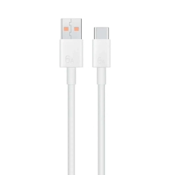 1m, USB-C - USB cable, up to 66W (11V 6A, Huawei): Huawei SuperCharge 6A - White
