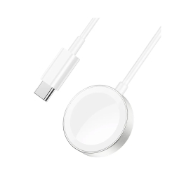 Беспроводная QI зарядка iWatch, USB-C: Hoco CW39C - Белый