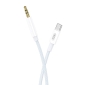 Cable: 1m, USB-C - Audio-jack, AUX, 3.5mm: Xo R211B - White