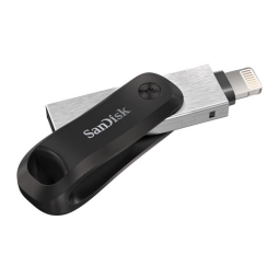 256GB Lightning+USB 3.0 mälupulk Sandisk iXpand Go - Must