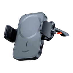 Wireless charger QI 15W, Magsafe magnet car holder to the vent rest: Joyroom ZS295 - Black