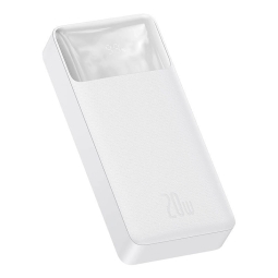 20000mAh Power bank, up to 20W, QuickCharge up to 12V-1.5A 9V-2.22A: Baseus Bipow - White