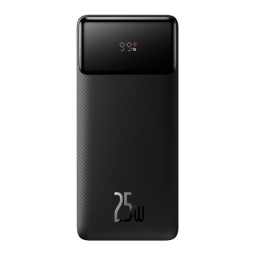 20000mAh Power bank, up to 25W, QuickCharge up to 15V-1.67A 12V-2.1A: Baseus Bipow - Black