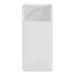 30000mAh Power bank, up to 20W, QuickCharge up to 12V-1.5A 9V-2.22A: Baseus Bipow - White