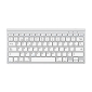 Bluetooth беспроводная клавиатура Omoton 88 - ENG - Белый- Серебристый