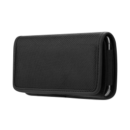 Case Cover belt pocket, Universal 5.4" (inside about up to 13 x 6.5 x 1 cm, iPhone 13 Mini, Samsung A52, A32) - Black