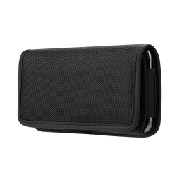 Case Cover belt pocket, Universal 5.4" (inside about up to 13x6.5x1 cm, iPhone 13 Mini, Samsung A52, A32) - Black