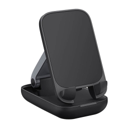 Phone desktop stand, Baseus Seashell Folding - Black