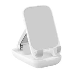 Phone desktop stand, Baseus Seashell Folding - White