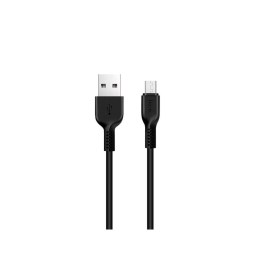 2m, Micro USB - USB cable: Hoco X20 - Black
