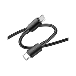 1m, USB-C - USB-C кабель, до 60W: Hoco X96 - Чёрный