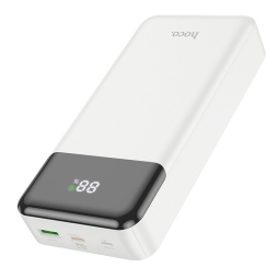 20000mAh Power bank, up to 20W, QuickCharge up to 12V-1.67A 9V-2.22A: Hoco J102A - White