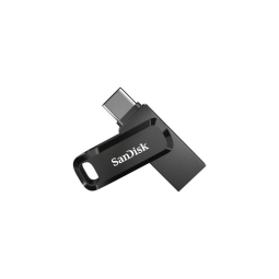 256GB USB+USB-C mälupulk Sandisk Ultra Dual - Must
