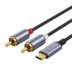 Cable: 1.5m, USB-C - 2xRCA