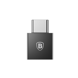 USB 2.0, мама - USB-C, папа, OTG aдаптер, переходник: Baseus CatjqB - Чёрный