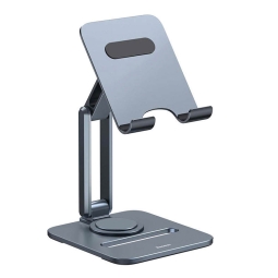 Phone or Tablet desktop stand, Baseus Biaxial Rotary - Aluminium
