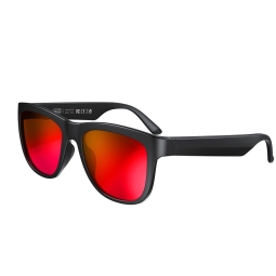 Glasses Bluetooth 5.0, battery up to 3 hours, UV400: Xo E6 - Black- Red