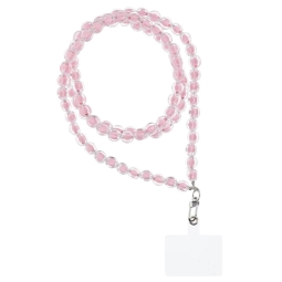 Lanyard with carabine 60cm/120cm - Pink