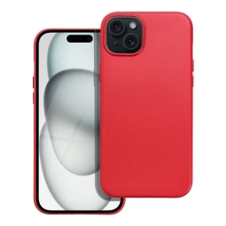 Кожаный чехол iPhone 15 Plus -  Красный