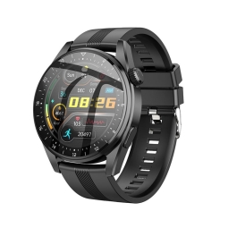 Смарт-часы Hoco Y9, 1.36" 360x360px, аккумулятор 300mAh, Bluetooth 4.0, Call, IP68 - Чёрный
