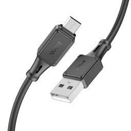 1m, Micro USB - USB cable: Hoco X101 - Black