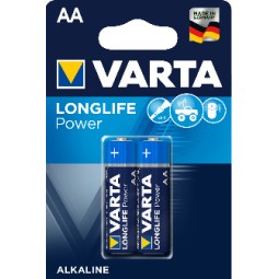 AA alkaline battery, 2x - Varta LongLife - AA, LR6, FR6, MN1500, MX1500, MV1500, Type 316