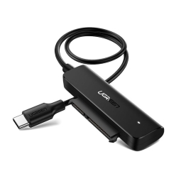 Adapter: SATA, female - USB-C 3.0, male, 2.5" HDD-SSD: Ugreen CM321 - Black