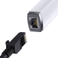 Сетевой адаптер, переходник: USB 3.0, папа - Network, LAN, RJ45, мама: Gigabit Ethernet 1000 Мбит/с - Белый