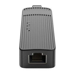 Võrguadapter, üleminek: USB 2.0, pistik - Network, LAN, RJ45, pesa: Fast Ethernet 100 Mbit/s - Must