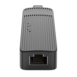 Võrguadapter, üleminek: USB 2.0, pistik - Network, LAN, RJ45, pesa: Fast Ethernet 100 Mbps - Must