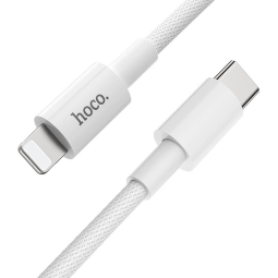 1m, Lightning - USB-C cable, up to 20W: Hoco X56 - White