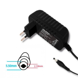 Charger, power adapter 5V - 3A - 5.5x2.1mm - up to 15W