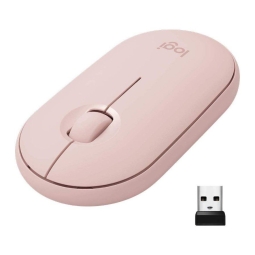 Bluetooth + 2.4Ghz беспроводная мышка Logitech M350 - Светло-розовый