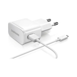 Samsung Charger Micro USB: Cable 1m + Charger 1xUSB up to 2A
