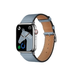 Strap for watch Apple Watch 38-41mm - Leather: Hoco Elegant - Dark Blue