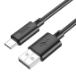 1m, USB-C - USB kaabel, juhe: Hoco X88 - Must