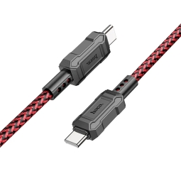 1m, USB-C - USB-C кабель, до 60W: Hoco X94 -  Красный