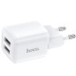 Charger 2xUSB, up to 12W, 5V 2.4A: Hoco Briar - White