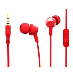 Kõrvaklapid earphones Jbl C100 - Punane