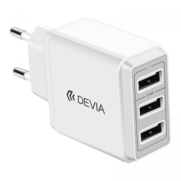 Devia charging for phone and tablet: 3xUSB up to 3.4A