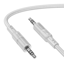 1.2m, Audio-jack, AUX, 3.5mm кабель: Hoco Upa27 - Серый