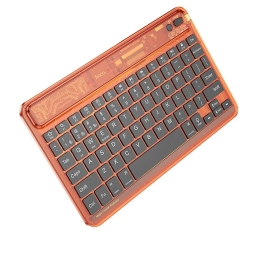Bluetooth juhtmevaba klaviatuur Hoco Discovery - ENG - Oranž