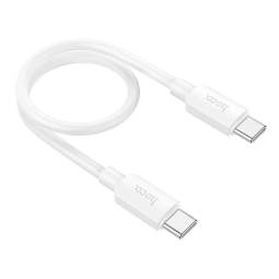 0.25m, USB-C - USB-C kaabel, juhe, kuni 60W: Hoco X96 - Valge