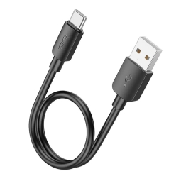 0.25m, USB-C - USB kaabel, juhe: Hoco X96 - Must