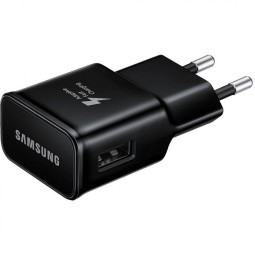 Laadija 1xUSB, kuni 15W, Quick Charge: Samsung TA20 - Must